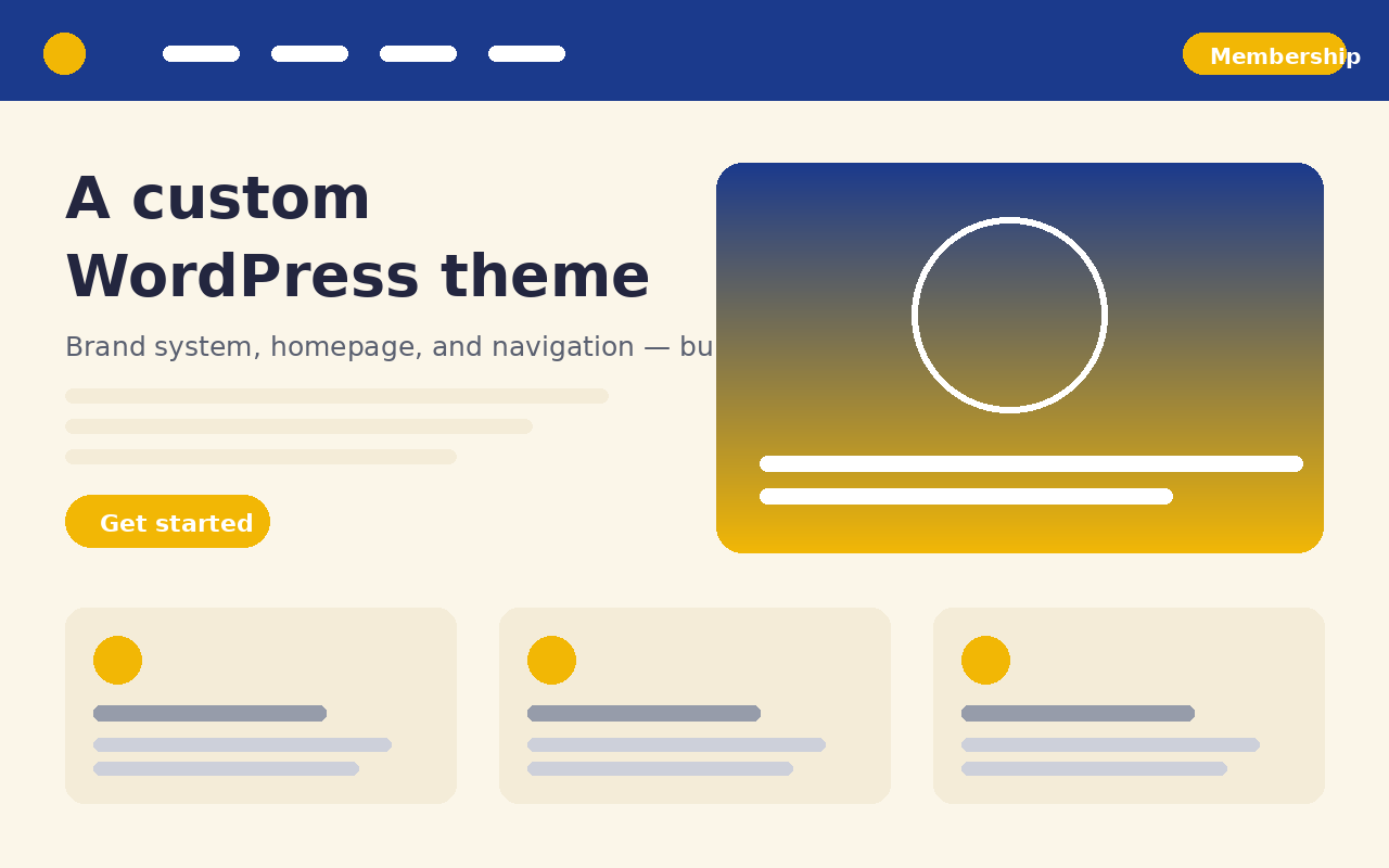 A theme built by hand